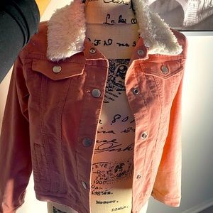 Light pink corduroy  jacket 🎀